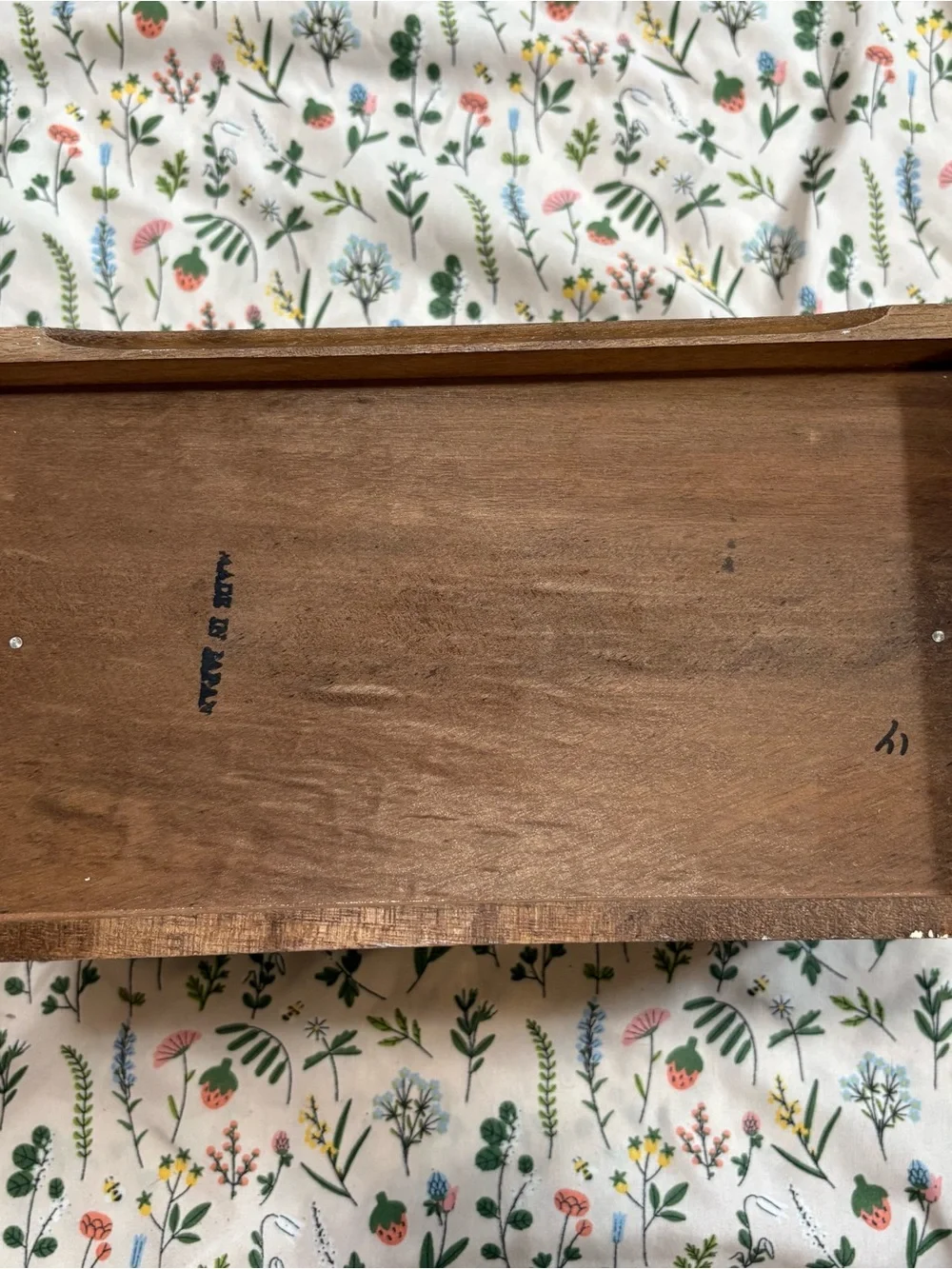 Wood Jewelry Box with Yellow Velvet Lining